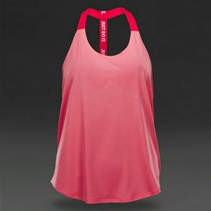 Nike Elastika Dri Fit Heather Racerback Tan